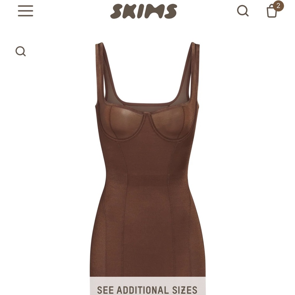 SKIMS GLISSENETTE CORSET DRESS